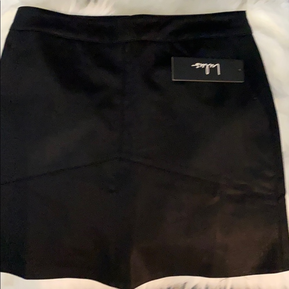 Lulus faux fur leather skirt sz S NWT